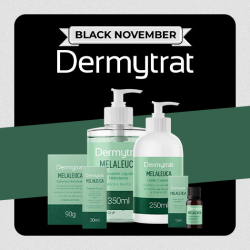 Kit Melaleuca - Óleo vegetal, Sabonete barra, Sérum facial, Sabonete líquido, Hidratante corporal